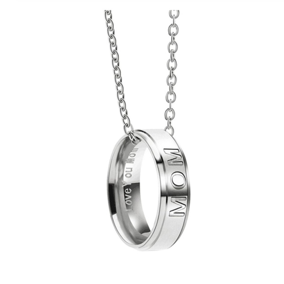 Jewelry - Stainless Steel Mom Ring Necklace